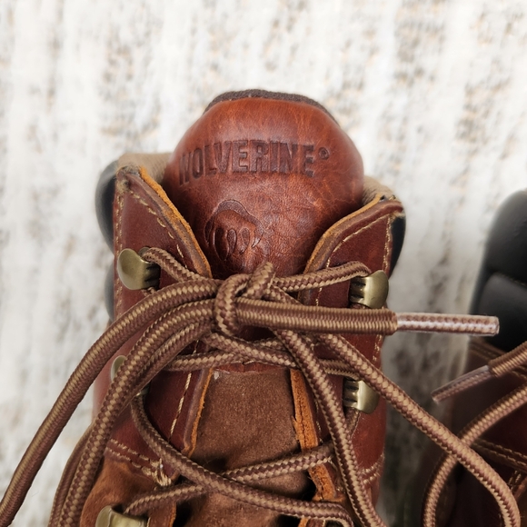 Wolverine "Raider" 6" Work Boot Carbon Toe Brown Leather W02419 | Men's Size 13 - Picture 5 of 15